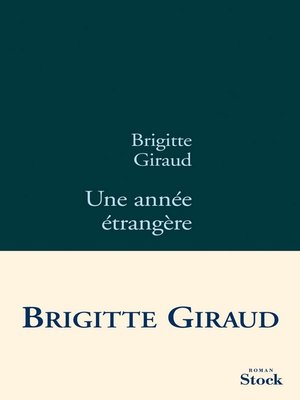 cover image of Une année étrangère